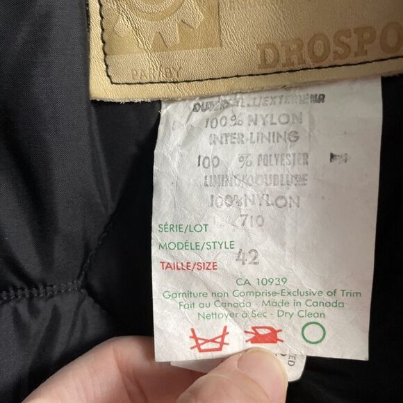 SKI-DOO Vintage Leather Jacket Bombardier Canada Men's Snowmobile Size 42 L/XL - Picture 9 of 9